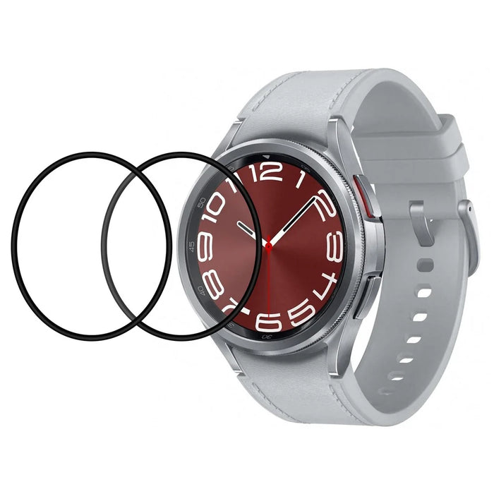 2Pcs / Pack For Samsung Galaxy Watch6 Classic 43mm Watch Screen Protector PMMA Ultra Clear Screen Film - 1