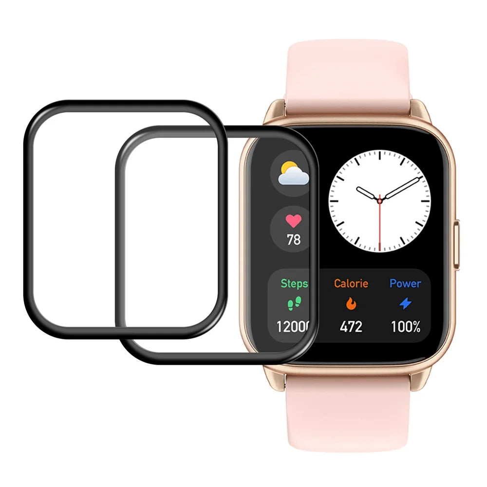 2Pcs / Pack For Huami Amazfit Pop 2 PMMA Watch Screen Protector HD Clarity Anti-scratch Screen Film - 1