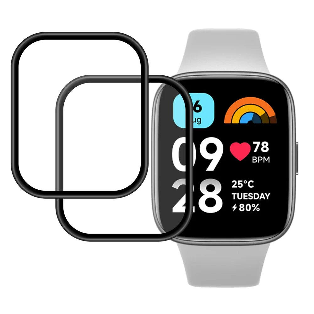 2Pcs / Pack For Xiaomi Redmi Watch 3 Lite / Watch 3 Active Screen Protector PMMA Ultra Clear Screen Film - 1