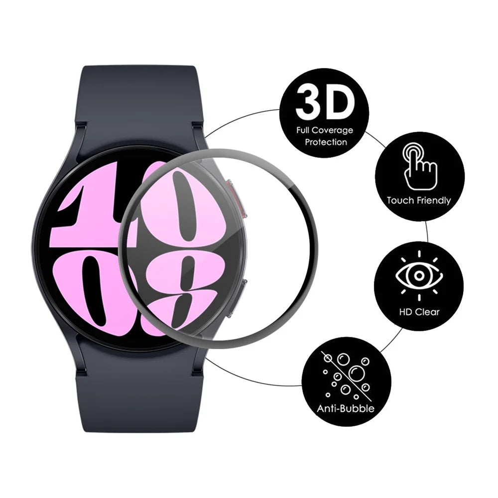 ENKAY HAT PRINCE 2Pcs / Set for Samsung Galaxy Watch7 40mm / Watch6 40mm HD Clear Screen Film 3D Curved Soft PC Edge+PMMA Full Screen Protector - 2