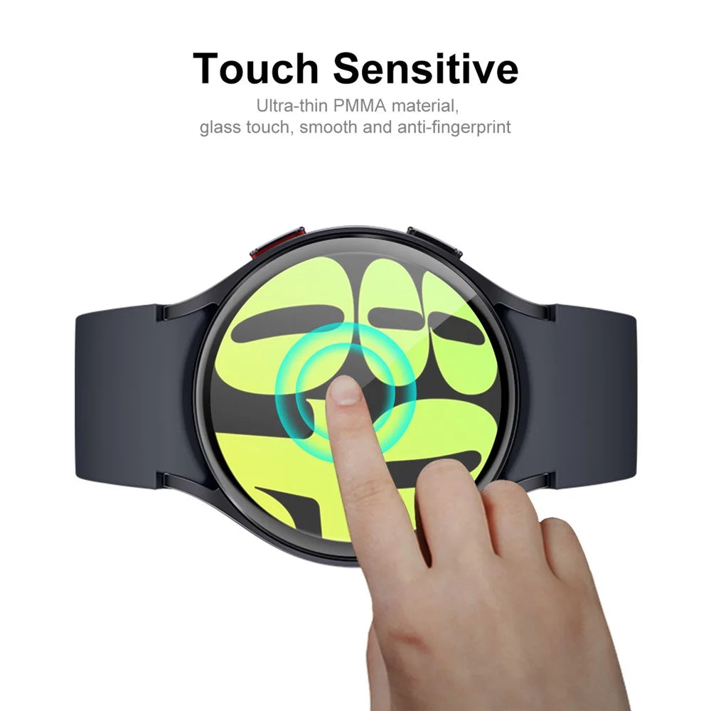 ENKAY HAT PRINCE Watch Screen Protector for Samsung Galaxy Watch7 44mm / Watch6 44mm 3D Curved PC Edge+PMMA Full Cover Film - 4
