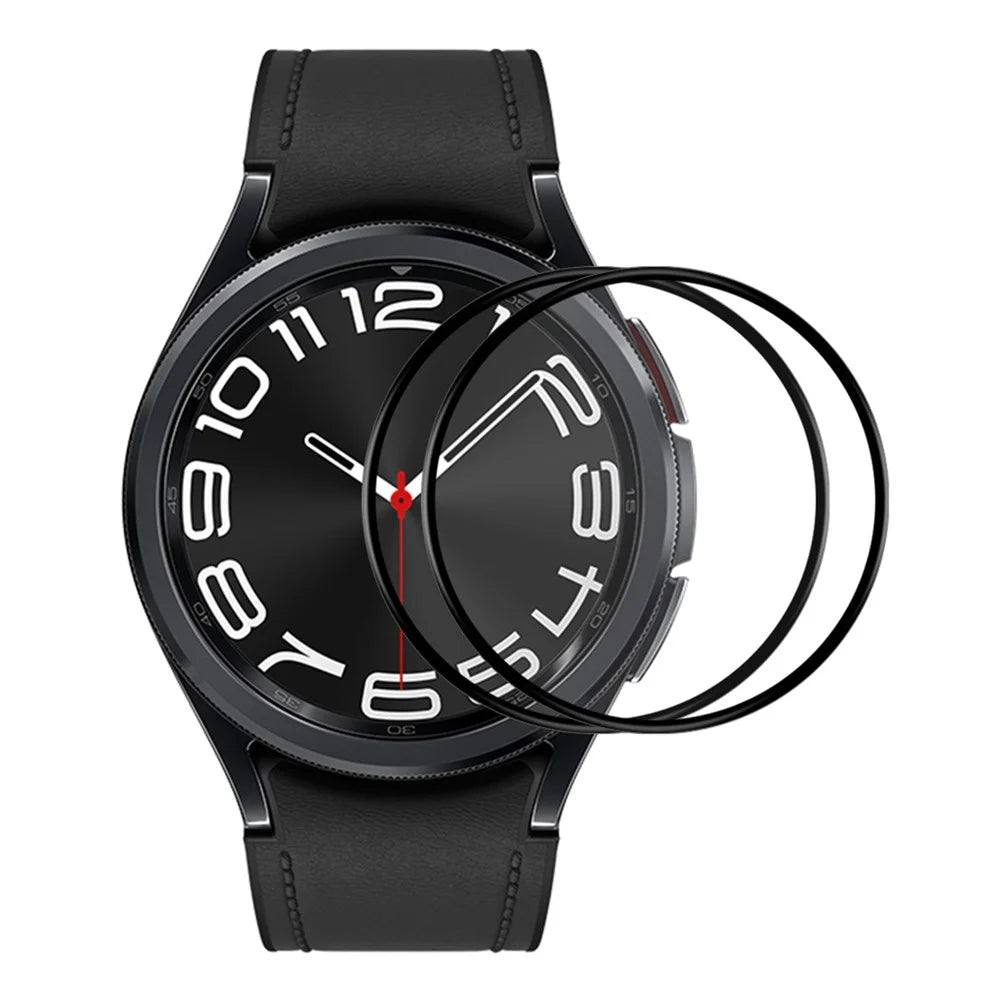 ENKAY HAT PRINCE 2Pcs / Set for Samsung Galaxy Watch6 Classic 43mm Full Screen Protector 3D Curved Soft PC Edge+PMMA HD Clear Film - 1
