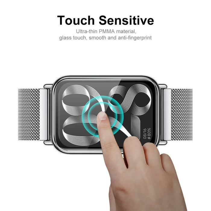 ENKAY HAT PRINCE 5Pcs Screen Protector for Xiaomi Smart Band 8 Pro , Soft PC Edge+PMMA Full Cover 3D Curved Film - 5