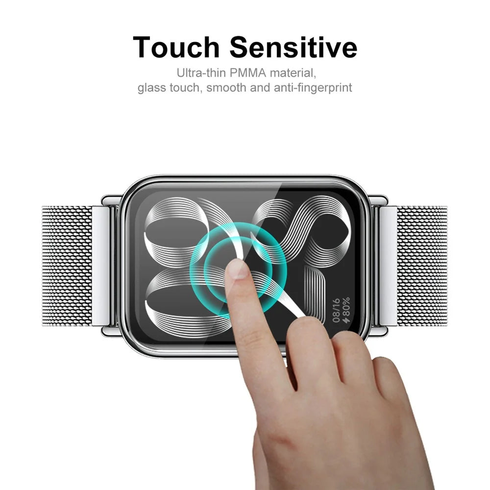 ENKAY HAT PRINCE 2Pcs  /  Set for Xiaomi Smart Band 8 Pro Anti-scratch Full Screen Protector 3D Curved Soft PC Edge+PMMA Watch Film - 5
