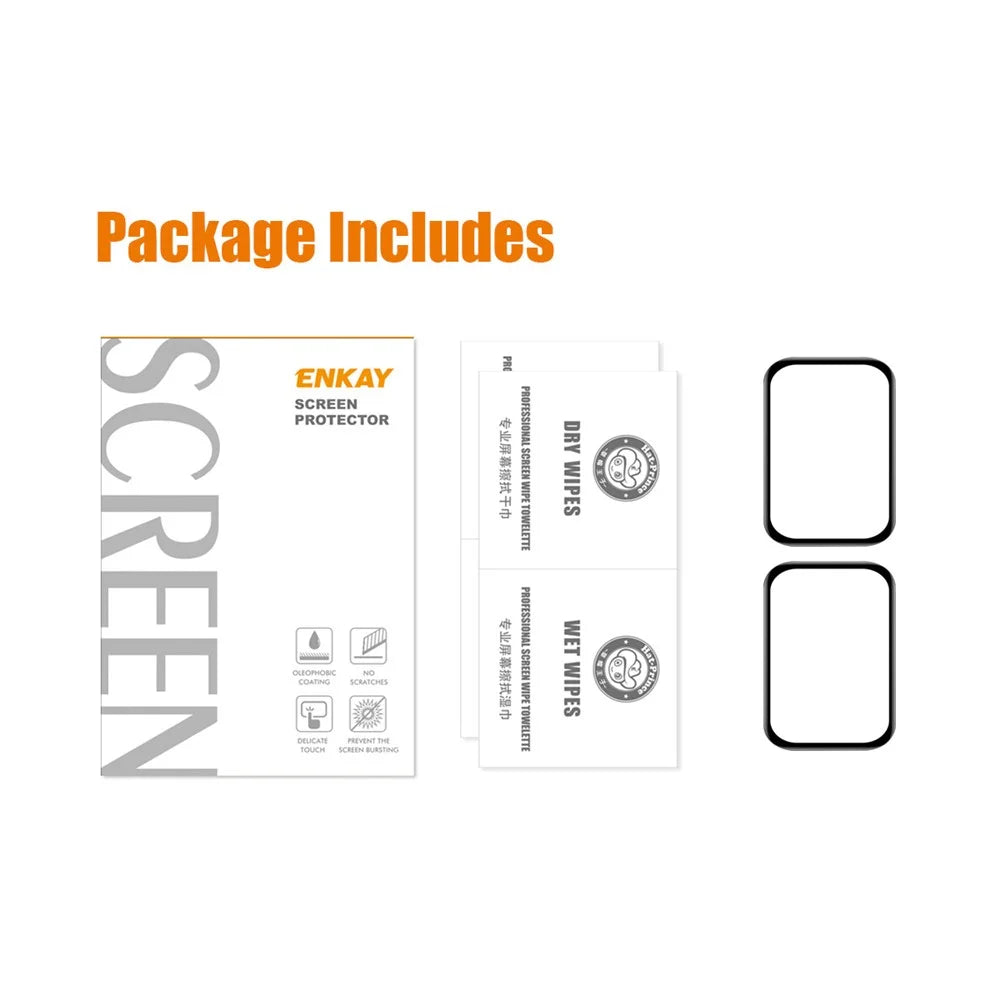 ENKAY HAT PRINCE 2Pcs  /  Set for Xiaomi Smart Band 8 Pro Anti-scratch Full Screen Protector 3D Curved Soft PC Edge+PMMA Watch Film - 7