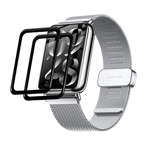 2Pcs  /  Pack For Xiaomi Smart Band 8 Pro Crystal Clear PMMA Screen Protector Watch Screen Film - 1