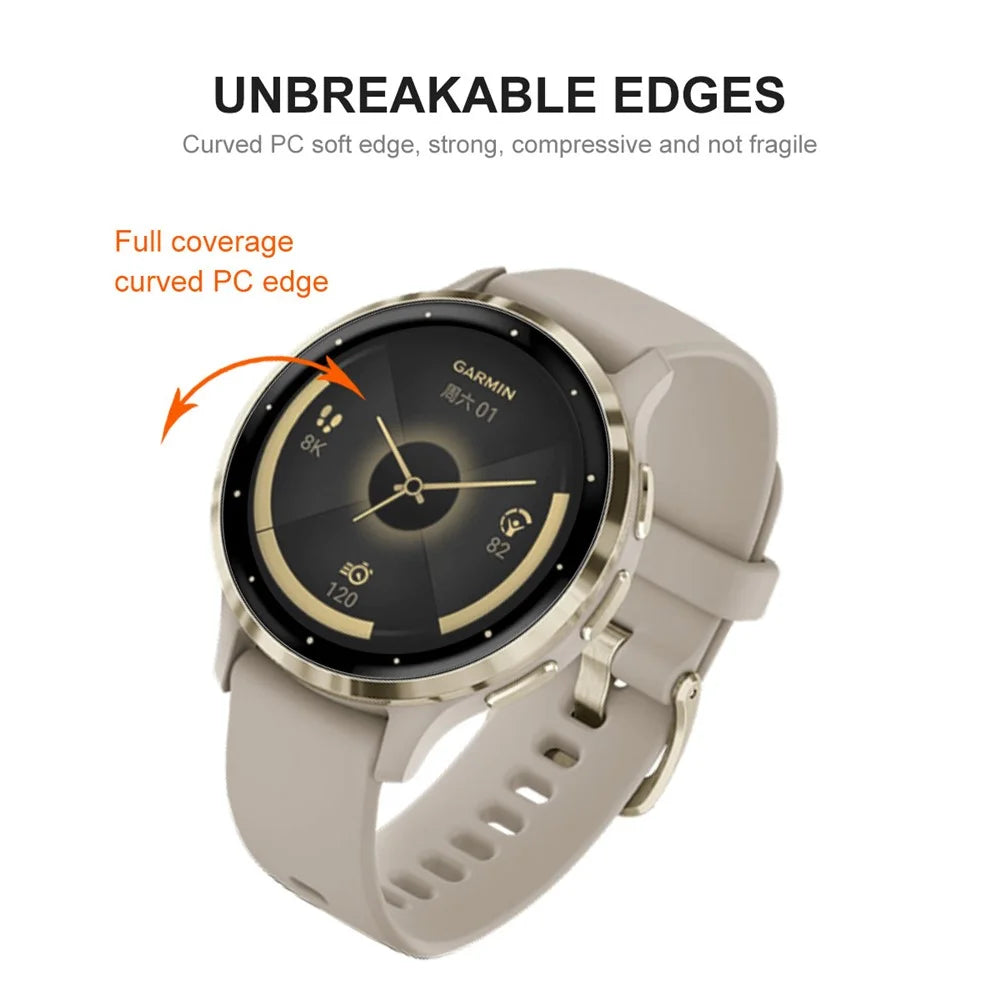 ENKAY HAT PRINCE 5Pcs For Garmin Venu 3S HD Clear Watch Film 3D Curved Soft PC Edge + PMMA Full Screen Protector - 4