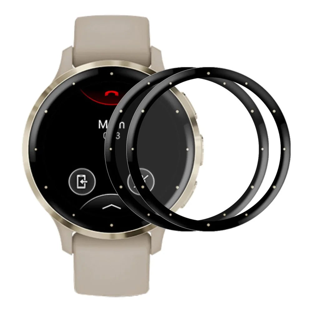 ENKAY HAT PRINCE 2Pcs For Garmin Venu 3S 3D Curved Soft PC Edge + PMMA Full Screen Protector HD Clear Film - 1