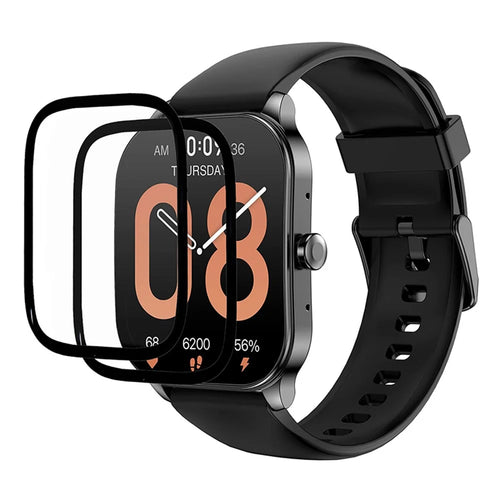 2Pcs / Pack For Huami Amazfit Pop 3S Watch Screen Protector Soft PMMA HD Clear Anti-Scratch Film - 1