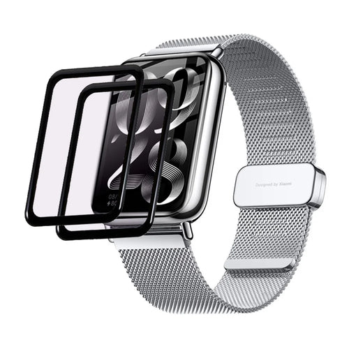 2Pcs / Pack For Xiaomi Smart Band 8 Pro Purple Light Screen Protector HD Ultra Flexible PMMA Watch Film - 1