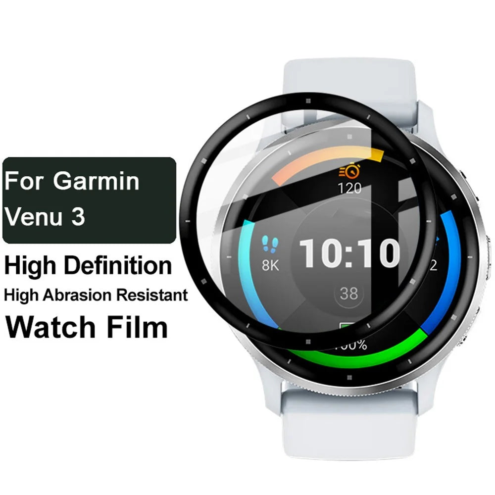 IMAK For Garmin Venu 3 Dust-proof Watch Film Ultra Thin HD Clear PMMA Screen Protector - 3