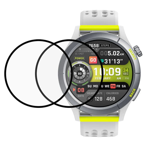 2Pcs / Pack For Huami Amazfit Cheetah Pro PMMA Screen Protector Ultra Clear Watch Protective Film - 1