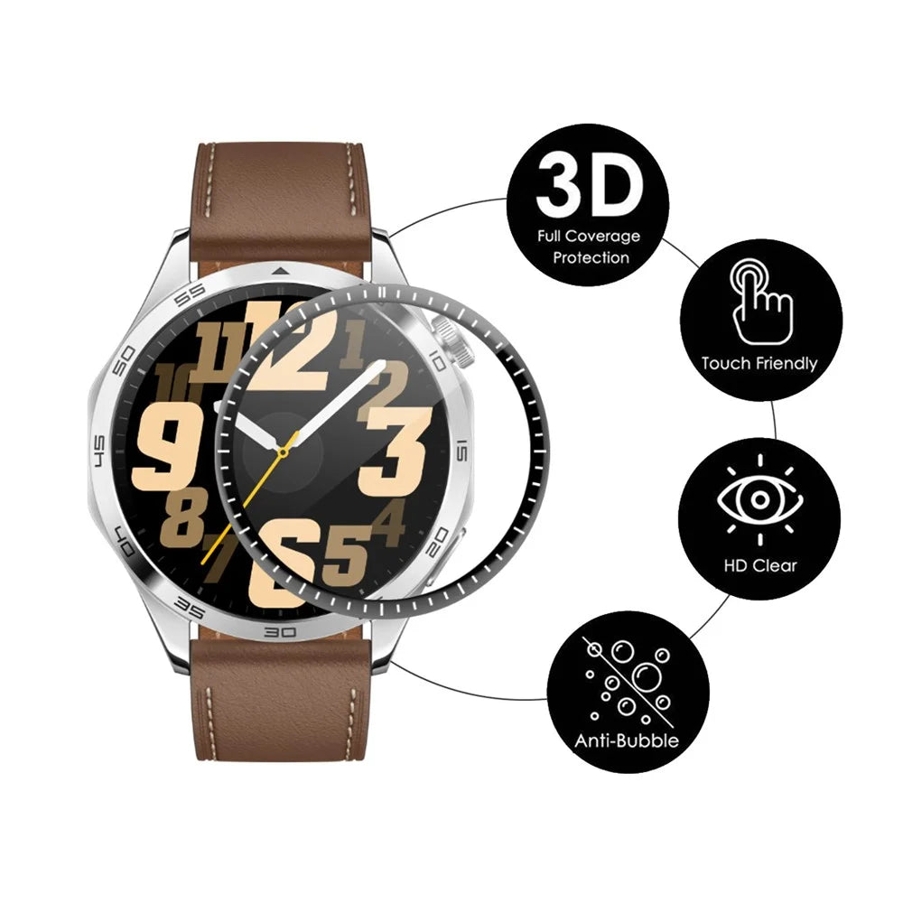 ENKAY HAT PRINCE 10Pcs For Huawei Watch GT 4 46mm Screen Protector HD Full Coverage 3D Curved Soft PC Edge + PMMA Watch Film - 2
