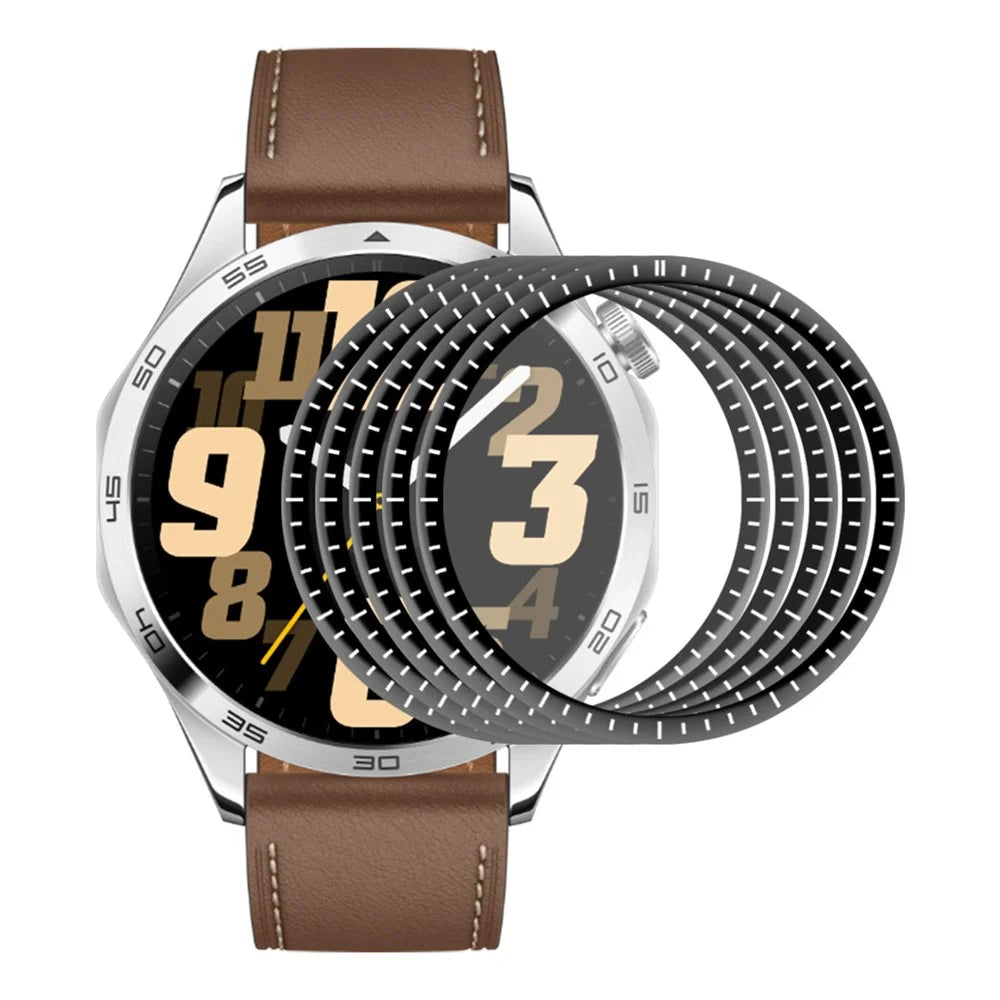ENKAY HAT PRINCE 5Pcs For Huawei Watch GT 4 46mm Clear Screen Protector 3D Curved Soft PC Edge + PMMA Full Cover Film - 1