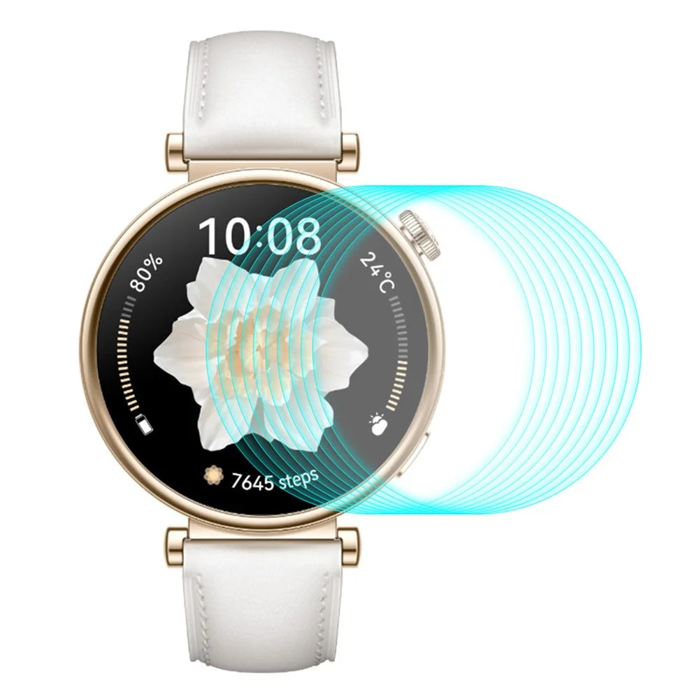 ENKAY HAT PRINCE 10Pcs for Huawei Watch GT 4 41mm Clear Screen Protector 0.2mm 9H High Aluminum-silicon Glass Smartwatch Film - 1