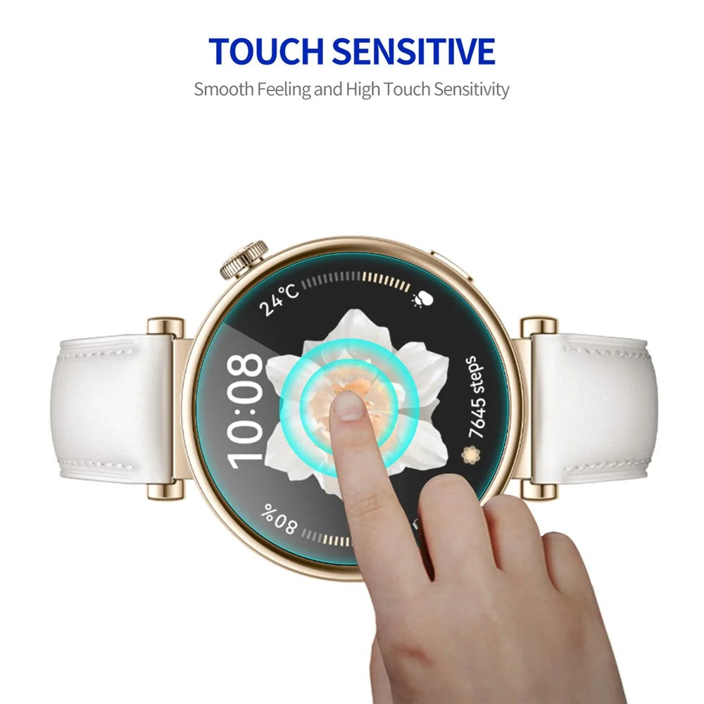ENKAY HAT PRINCE 10Pcs for Huawei Watch GT 4 41mm Clear Screen Protector 0.2mm 9H High Aluminum-silicon Glass Smartwatch Film - 3