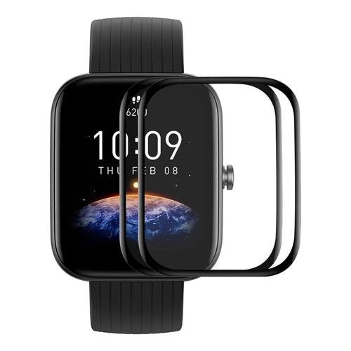 ENKAY HAT PRINCE 2Pcs For Huami Amazfit Bip 5 / Bip 5 Pro Screen Protector Full Cover 3D Curved Soft PC Edge + PMMA Scratchproof Film - 1