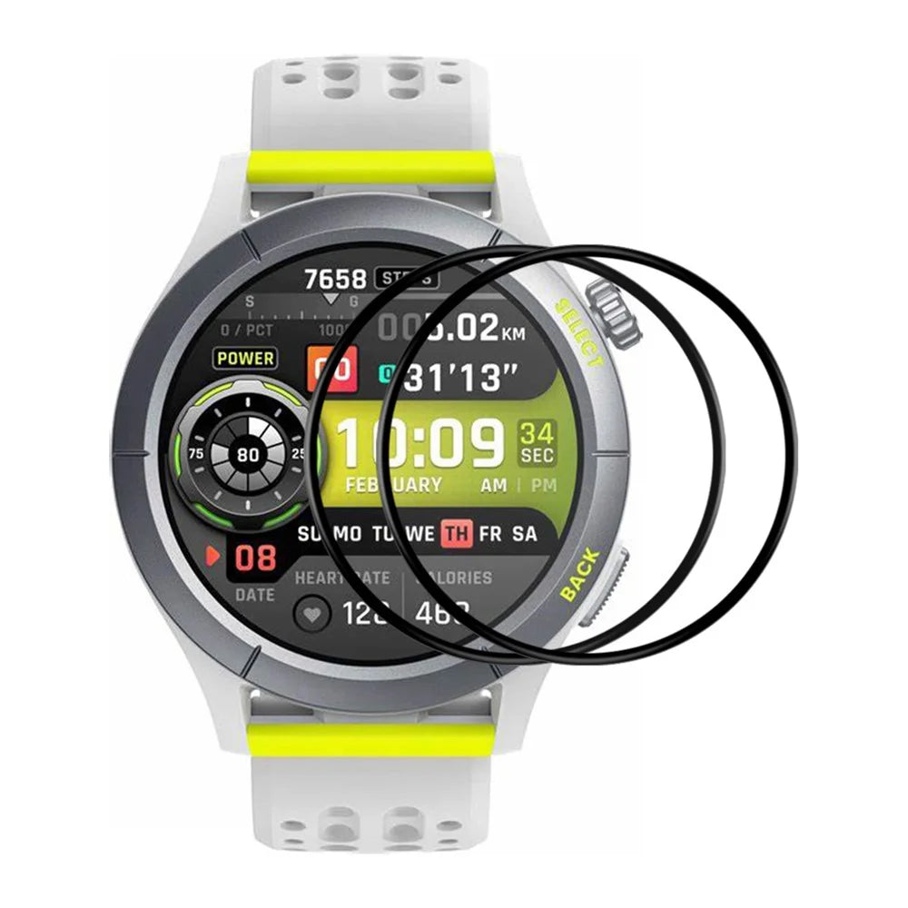 ENKAY HAT PRINCE 2Pcs For Huami Amazfit Cheetah / Cheetah Pro Screen Protector Full Cover 3D Curved Soft PC Edge + PMMA Film - 1