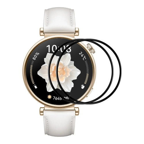 ENKAY HAT PRINCE 2Pcs For Huawei Watch GT 4 41mm Screen Protector No Bubble 3D Curved Soft PC Edge + PMMA Film - 1