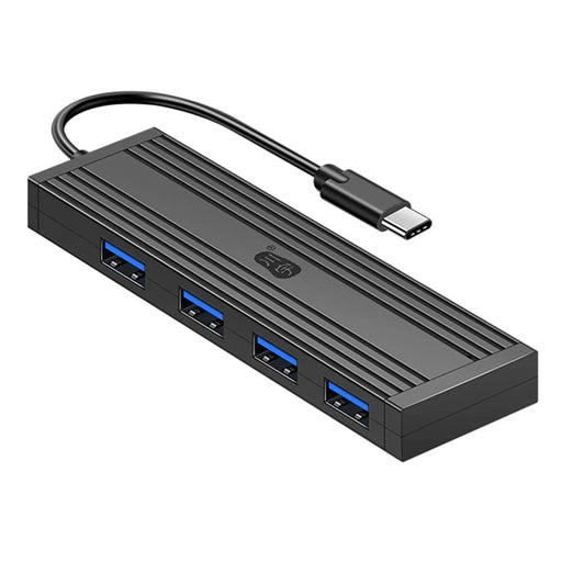 KAWAU H305C-15cm Type-C to 4xUSB Ports Extension Dock Station 5Gbps High Speed Data Transfer USB-C Hub - 1