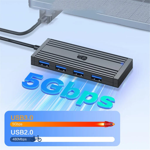KAWAU H305-120 High Speed 4-Port USB Hub USB 3.0 Splitter Expander for Laptop, Flash Drive, Keyborad - 2