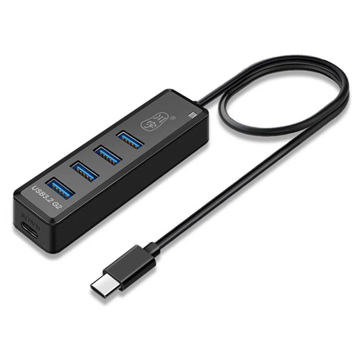 KAWAU H302pro 30cm USB-C Docking Station 10Gbps High-Speed 4 USB3.2 G2 Hub Adapter with Type-C Charging Port - 1