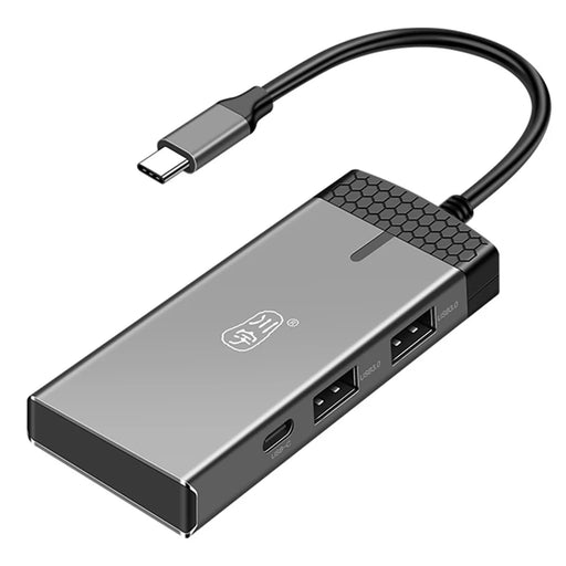 KAWAU H352 15cm Type-C Hub Adapter USB-C Docking Station with HD+2 USB3.0+Type-C+PD3.0+SD / TF Ports - 1