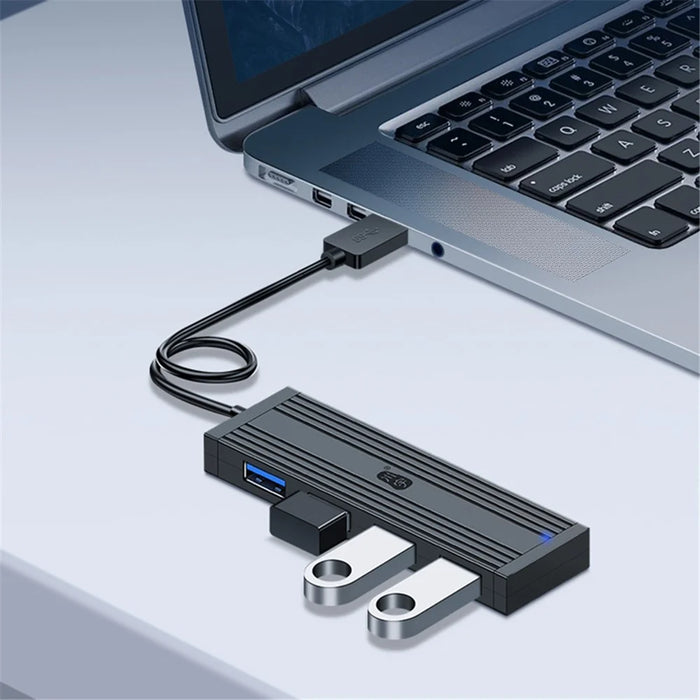 KAWAU H305-20 USB Extension Dock Station Hub to 4xUSB 3.0 Ports Supports 5Gbps High Speed Data Transfer - 4