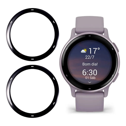 2Pcs / Pack For Garmin Vivoactive 5 Watch Screen Protector PMMA Bubble Free HD Film - 1