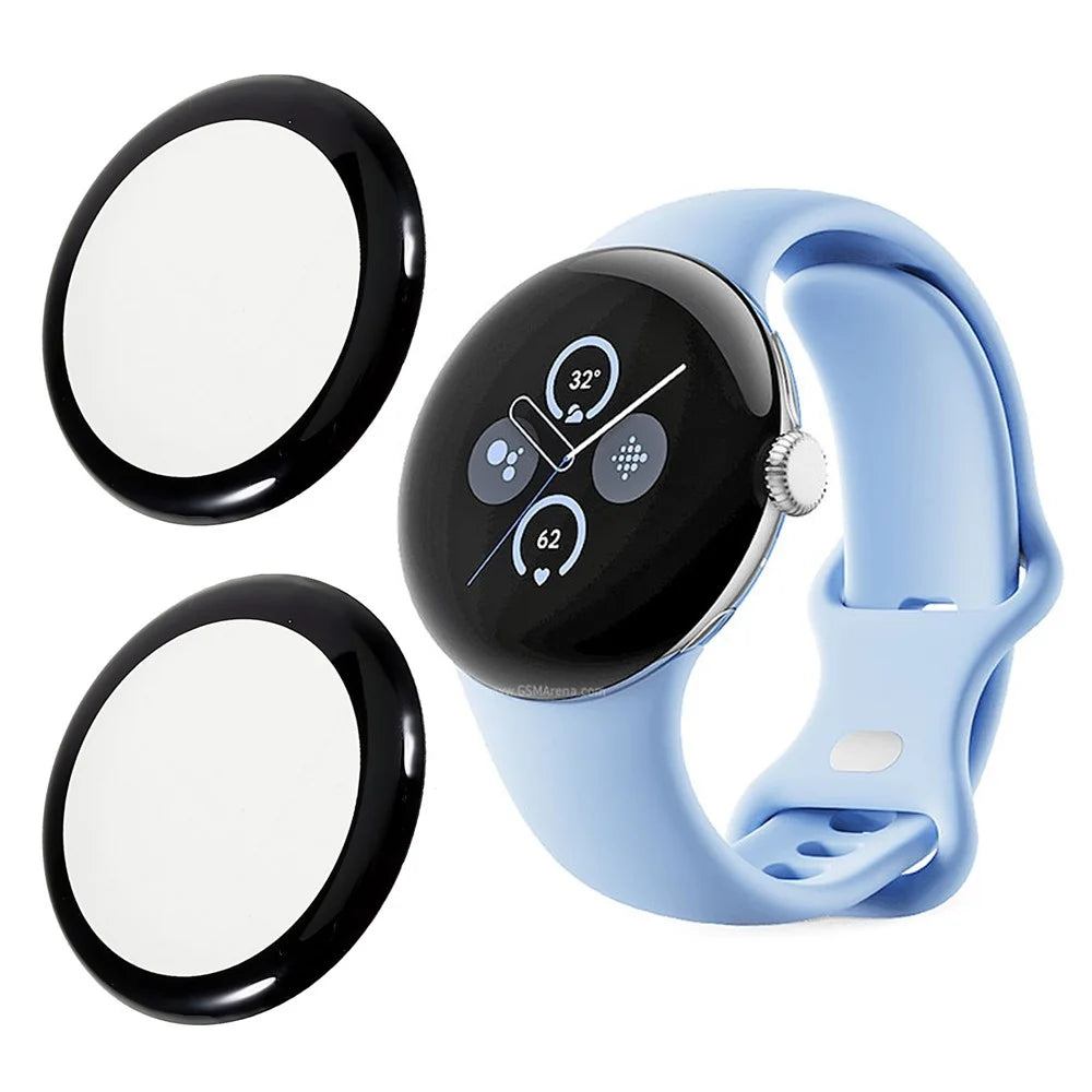 2Pcs / Pack For Google Pixel Watch 3 / Pixel Watch 2 / Pixel Watch Screen Protector PMMA HD Clear Watch Screen Film - 1