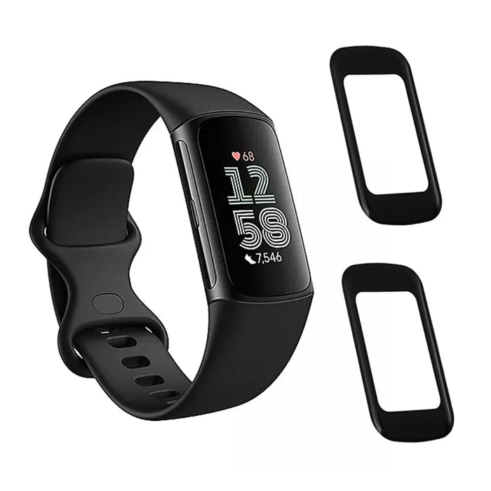 2Pcs / Pack For Fitbit Charge 6 / 5 Watch Screen Protector Sensitive Touch PMMA Screen Film - 1