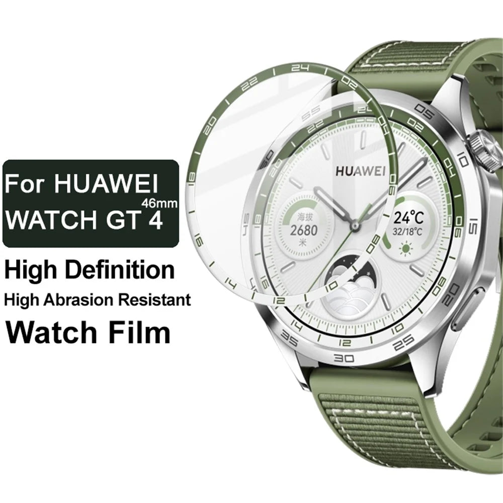 IMAK Compatible with Huawei Watch GT 4 46mm Screen Protector (Only for Green) Anti Scratch PMMA HD Watch Film - 3