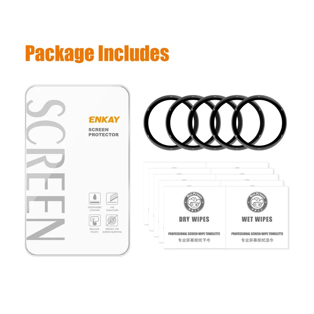 ENKAY HAT PRINCE 5Pcs For GarminActive 5 PMMA Protective Film 3D Curved Soft PC Edge Full Screen Protector - 6