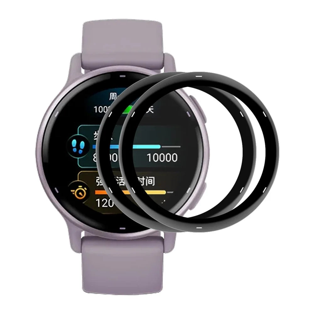 ENKAY HAT PRINCE 2Pcs For GarminActive 5 Full Cover Screen Protector 3D Curved Soft PC Edge+PMMA Watch Film - 1