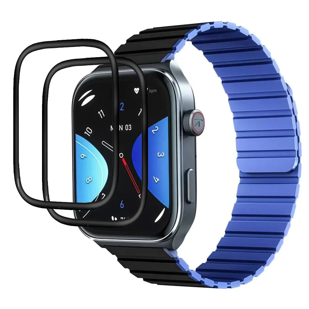 2Pcs / Pack For Kieslect Smart Calling Watch Ks2 Screen Protector Anti-scratch Watch PMMA Film - 1