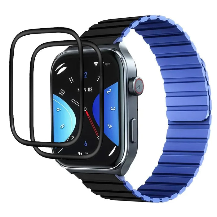 2Pcs / Pack For Kieslect Smart Calling Watch Ks2 Screen Protector Anti-scratch Watch PMMA Film - 1