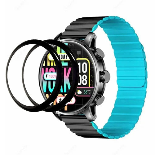 2Pcs / Pack For Kieslect Smart Calling Watch Kr2 PMMA Watch Screen Protector High-Clarity Film - 1