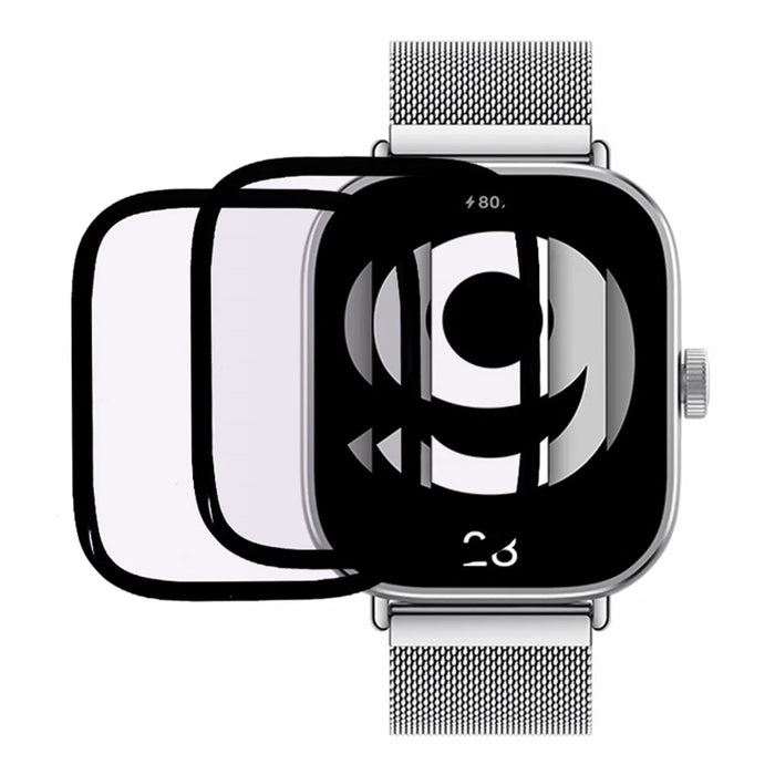 2Pcs / Pack For Xiaomi Redmi Watch 4 Screen Protector Purple Light Watch PMMA Film - 1
