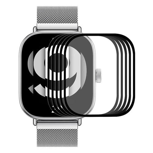 ENKAY HAT PRINCE 5Pcs For Xiaomi Redmi Watch 4 Clear Screen Protector 3D Curved PC Edge+PMMA Watch Film - 1