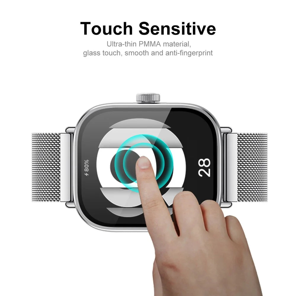 ENKAY HAT PRINCE 5Pcs For Xiaomi Redmi Watch 4 Clear Screen Protector 3D Curved PC Edge+PMMA Watch Film - 4
