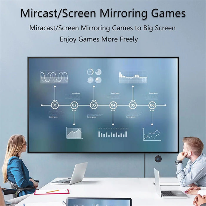E89BK 2.4G / 5G Dual Band WiFi Wireless Horizontal / Vertical Screen Mirroring Adapter 4K HD Display Dongle - 3