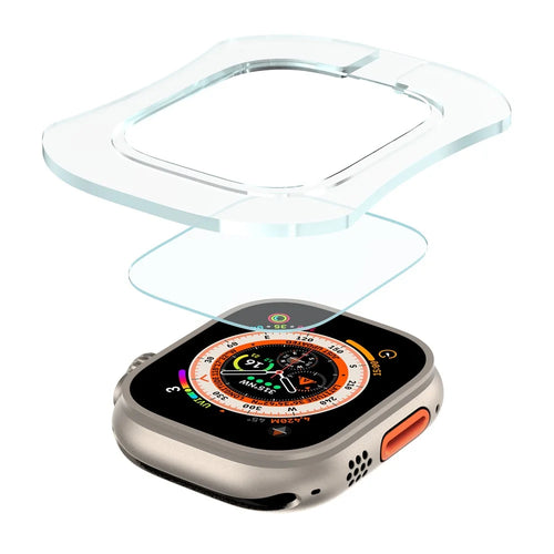 For Apple Watch Ultra 3 / Ultra 2 / Ultra 49mm Screen Protector Tempered Glass Film with Auto Alignment Tool Kit - 1