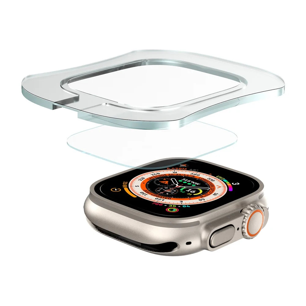 For Apple Watch Ultra 3 / Ultra 2 / Ultra 49mm Screen Protector Tempered Glass Film with Auto Alignment Tool Kit - 2