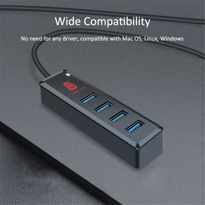 KAWAU H302S 60CM Cable USB Data Adapter Charging Dock Hub with 4xUSB 3.0 Ports - 7