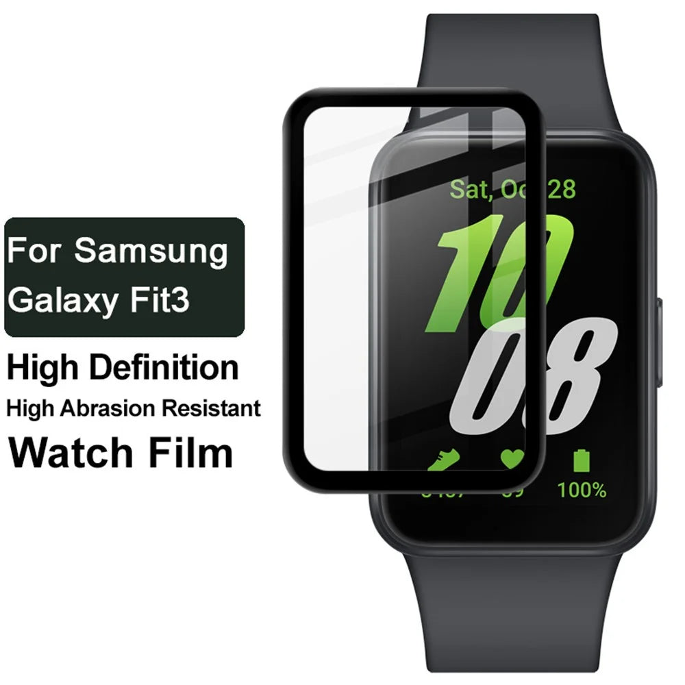 IMAK For Samsung Galaxy Fit3 PMMA Screen Protector Anti-Scratch Ultra Thin HD Clear Watch Film - 3