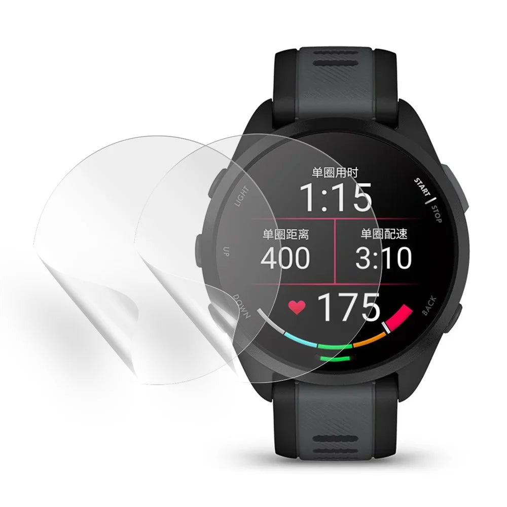 2Pcs  /  Pack For Garmin Forerunner 165 Screen Protector Ultra Clear TPU Watch Screen Film - 1
