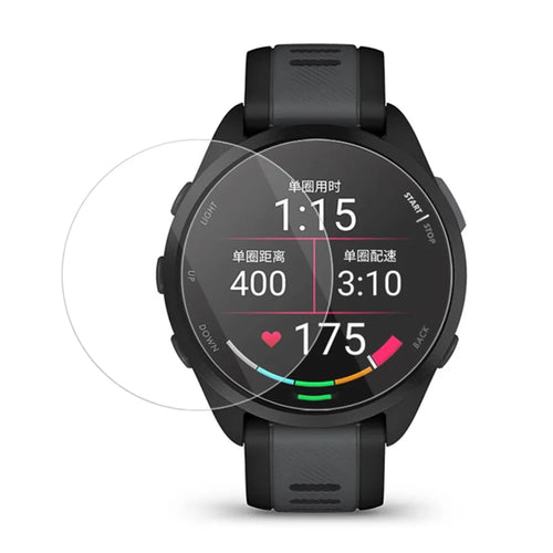 2Pcs For Garmin Forerunner 165 Tempered Glass Screen Protector 2.5D Arc Edge HD Clear Watch Film - 1
