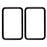 2Pcs / Pack For Samsung Galaxy Fit3 PMMA Watch Screen Protector Anti-scratch Film (Black Edge) - 2