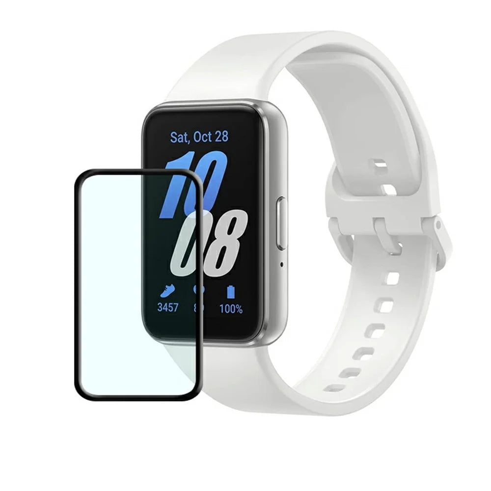 2Pcs  /  Pack For Samsung Galaxy Fit3 R390 Watch Screen Protector PMMA+PC HD Screen Film - 4