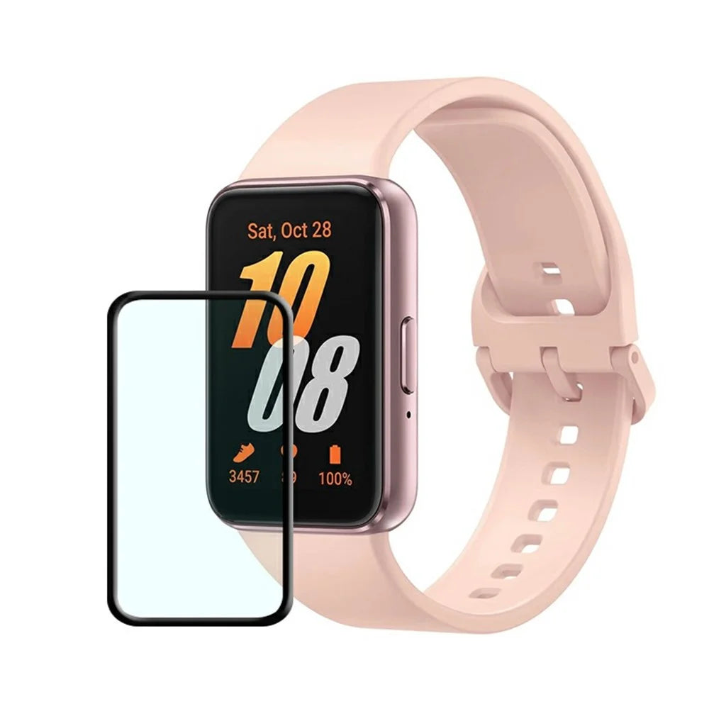 2Pcs  /  Pack For Samsung Galaxy Fit3 R390 Watch Screen Protector PMMA+PC HD Screen Film - 5